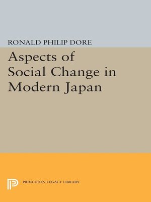 cover image of Aspects of Social Change in Modern Japan